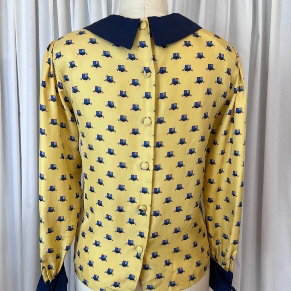 Vintage Frank Young for Neiman Marcus Silk Blouse - Picture 5 of 7